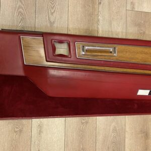 1979-85 Cadillac Eldorado RH & LH Door Panel Red Genuine OEM Used