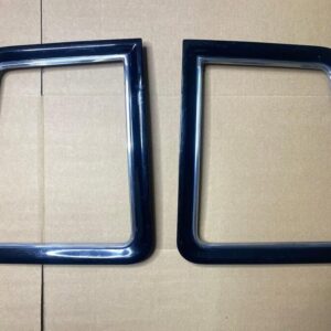 77-79 Cadillac Coupe Deville Hardtop Quarter Window Exterior Metal Scalp Trims 